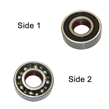 SUPERIOR ELECTRIC Replacement Ball Bearing - Seal/open, ID 10mm x OD 30mmx W 9mm, PK 2 SE 6200RS